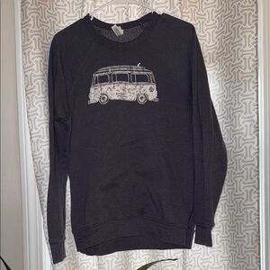 Black Graphic Sweater